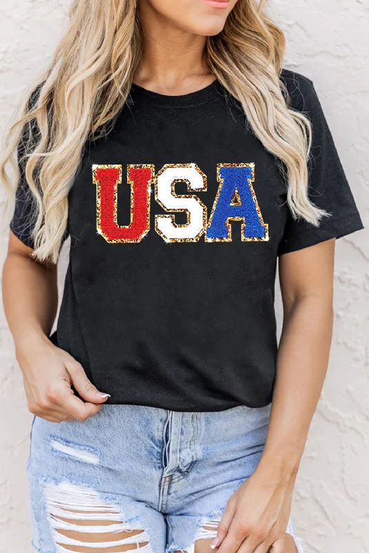 Weekend Savings Delight USA Round Neck Short Sleeve T-Shirt