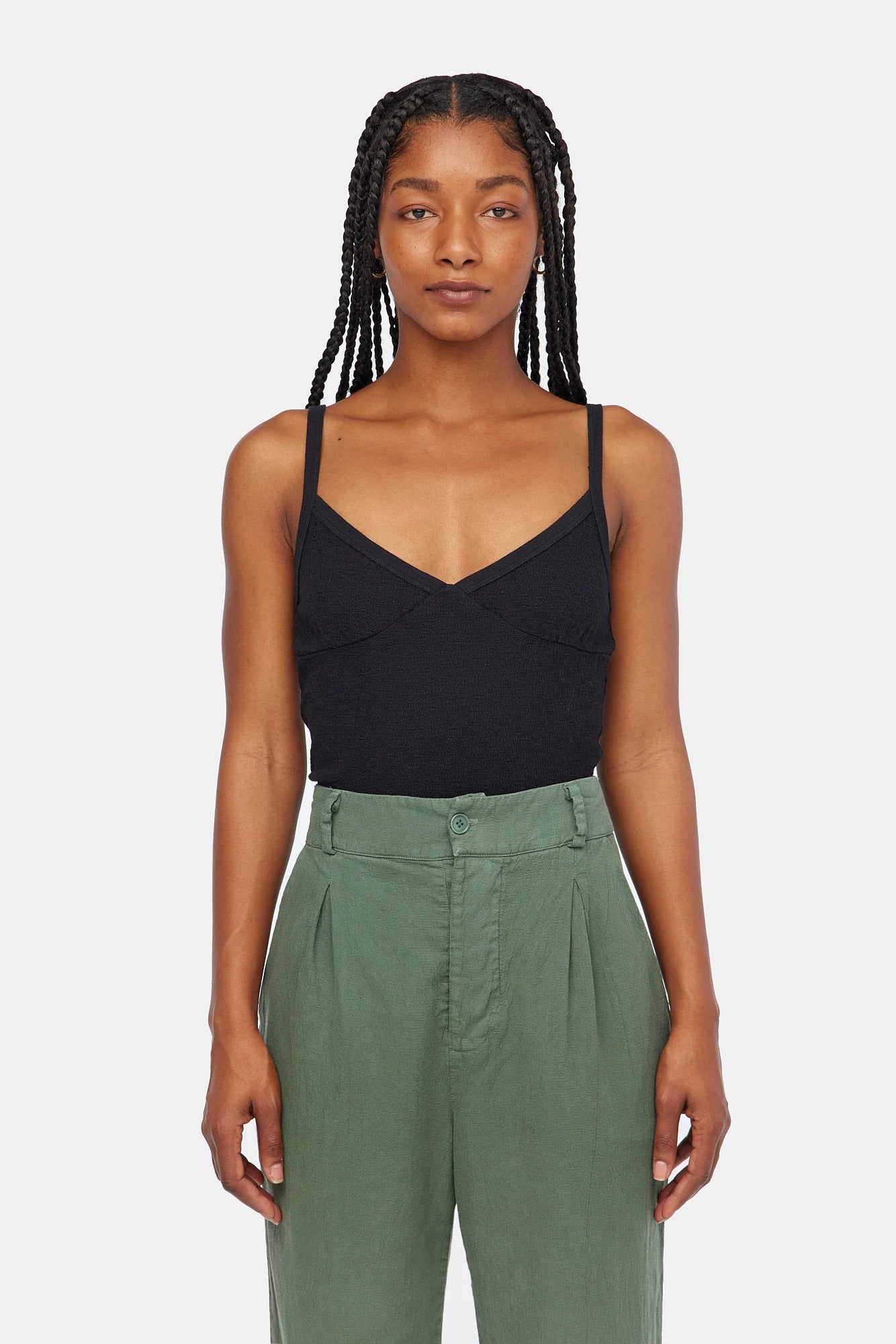 Top Pick tank top - juliette - black texture