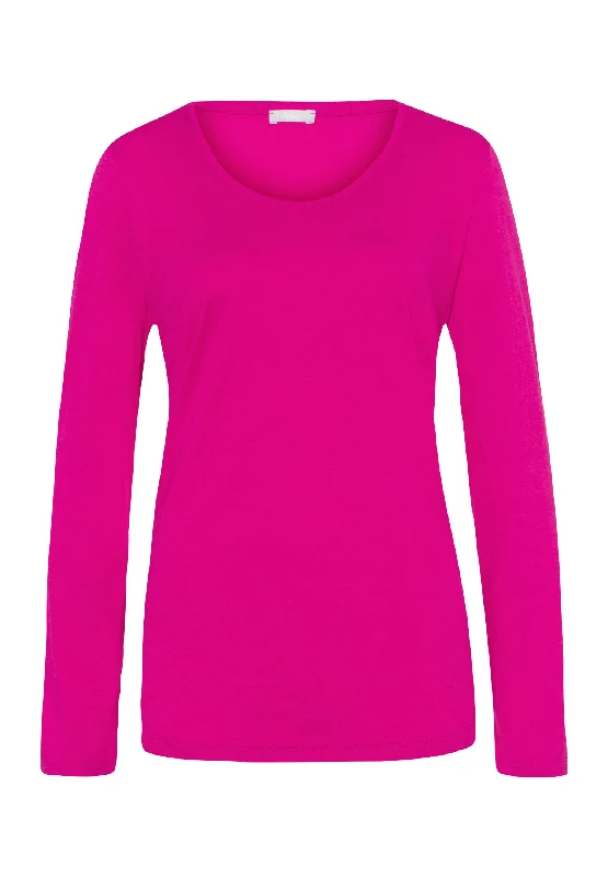 Price Drop Sleep And Lounge Relaxed Round Neck Top | Very Berry 77844-1370