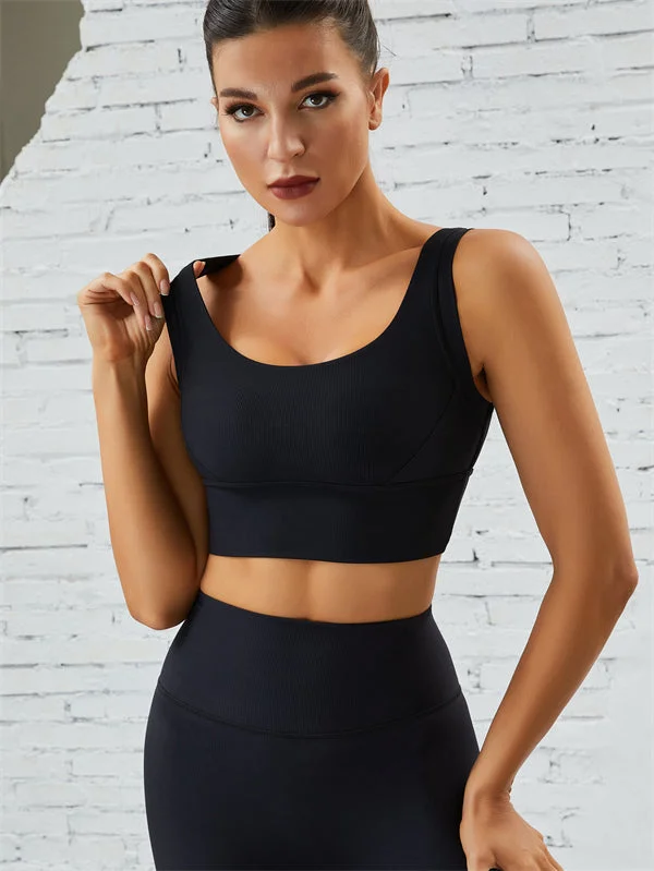 Midnight Madness ZASUWA Female Ribbed High-support Sports Bras