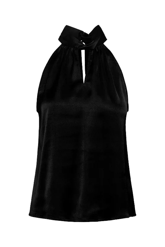 Special Price Pieces - Pcrei Sl High Neck Top - 4673299 Black
