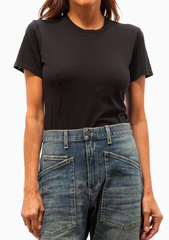 Weekend Deal Mariela Crewneck Tee | Black