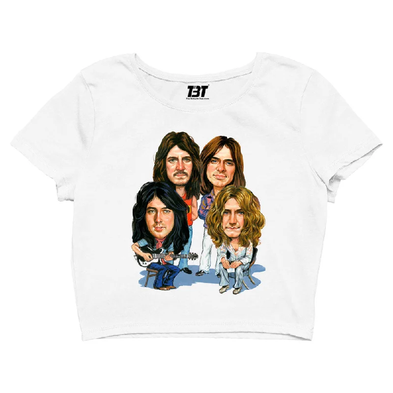 Deal Mania Led Zeppelin Crop Top - The Rock Legends