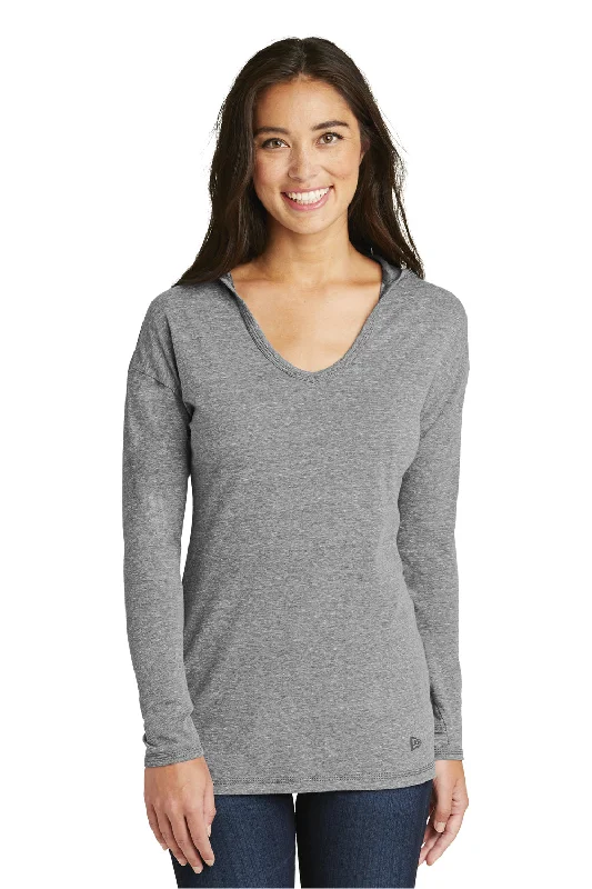 Weekend Specials to Indulge In New Era Womens Performance Moisture Wicking Long Sleeve Hooded T-Shirt Hoodie - Shadow Grey - Closeout Weekend Specials to Indulge In New Era Womens Performance Moisture Wicking Long Sleeve Hooded T-Shirt Hoodie - Shadow Grey - Closeout