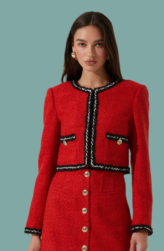 Weekend Bargains to Enjoy Milena Boxy Tweed Jacket