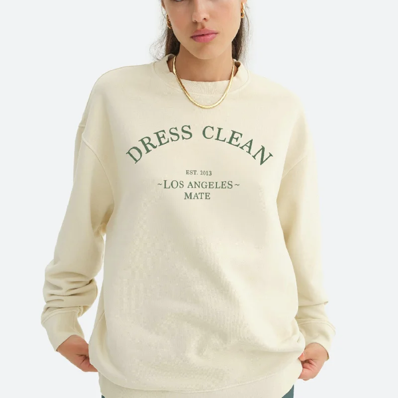 Top Pick Organic Fleece Graphic Oversized Sweatshirt