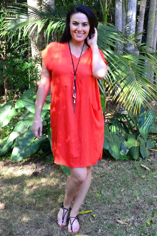 Extra Savings Orange Willow Tunic Dress