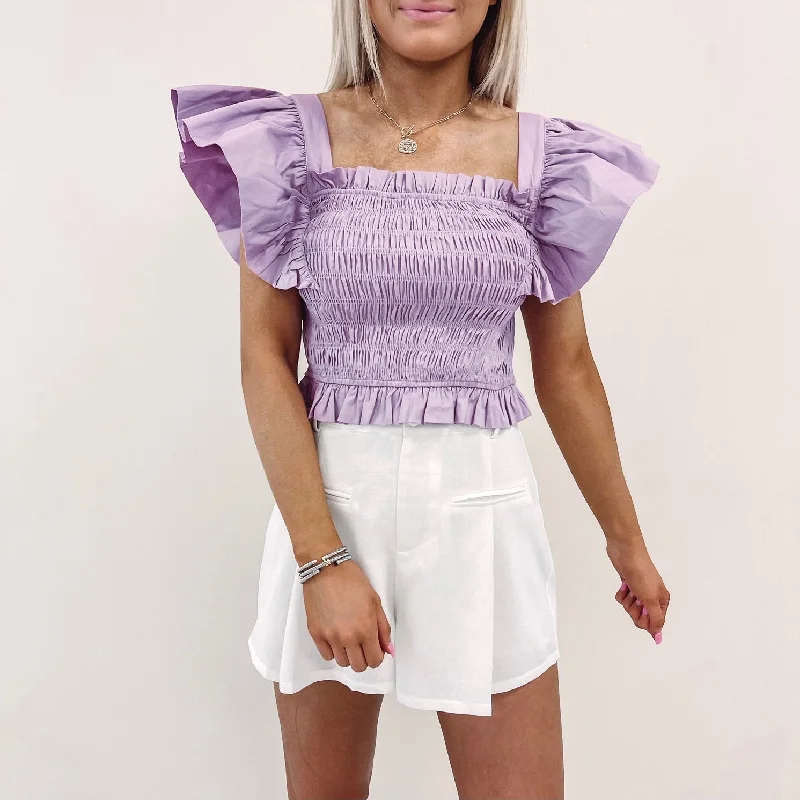 Celebrate the Weekend with Discounts Lindsey Flutter Top