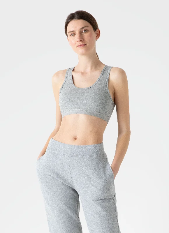 Unbeatable Prices Women's Crop Top in Grey Melange