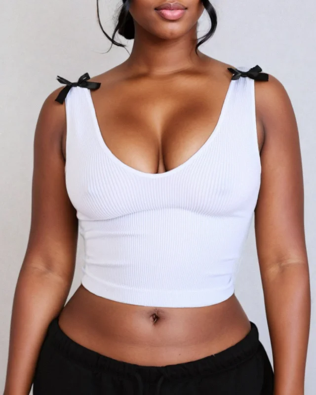 Crazy Savings Coquette Essential Tank (white)