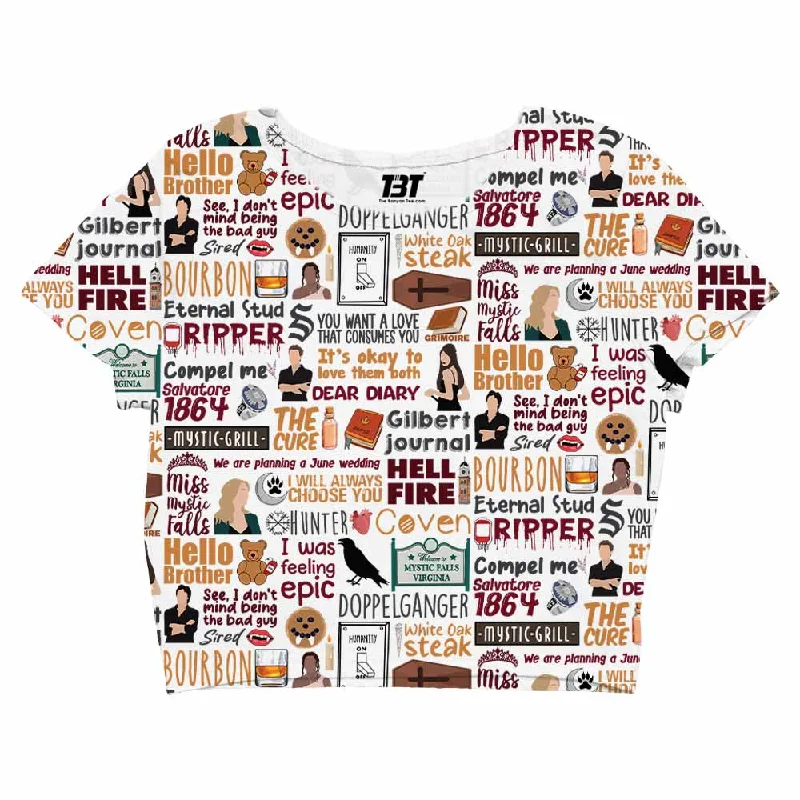 Extra Savings The Vampire Diaries AOP Crop Top