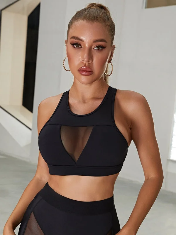 Weekend Offers You Can't Ignore 🖤ZASUWA Female Sexy Patchwork Sports Bras