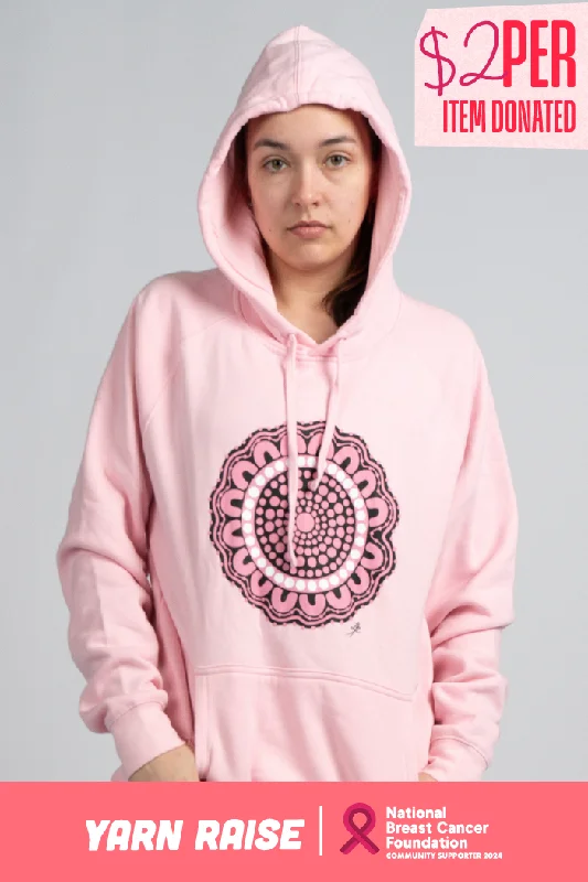 Steals and Deals Boobie Sista Pink Premium Cotton Blend Unisex Hoodie