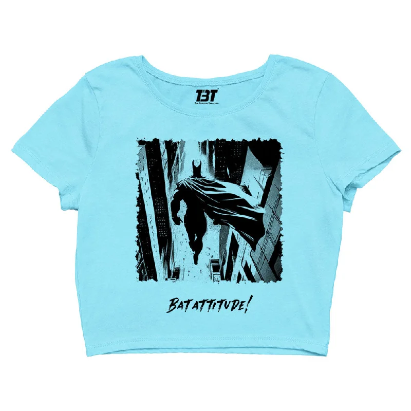 Limited Time Discount Superheroes Crop Top - Bat Attitude