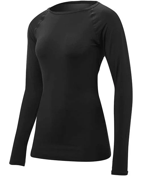 Stock Clearance WOMEN’S BLACK BELIZE LONG SLEEVE RASHGUARD TYR