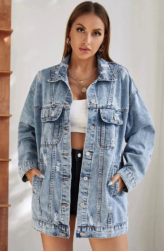 Blowout Sale Long Sleeve Denim Jacket