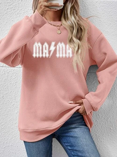 Time-Sensitive Mama Lightning Dropped Shoulder Sweatshirt